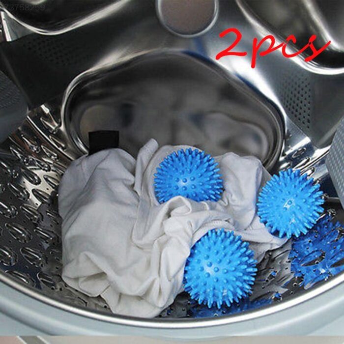 2pcs Laundry Ball PVC Dryer Balls Reusable Clean Tools Laundry Drying Fabric Softener Ball Dry Washi 2