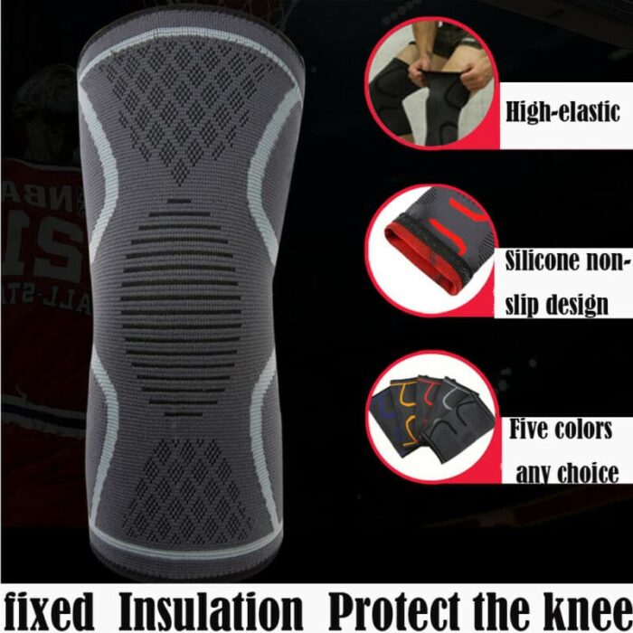 1PCS Elastic Sports Leg Knee Support Brace Wrap Protector Leg Compression Safety Pad Hiking Cycling 1