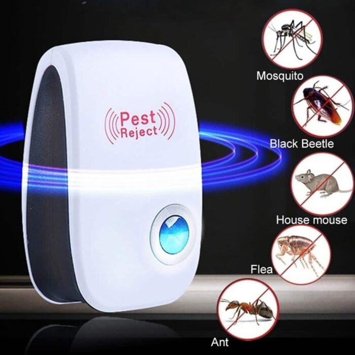 1Pcs Pest Reject Ultrasound Mouse Cockroach Repeller Device Insect Rats Spiders Mosquito Killer Pest Control Household