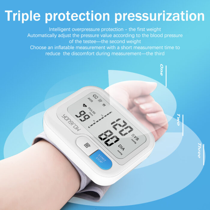 Yongrow Automatic Digital Wrist Blood Pressure Monitor yyt 3