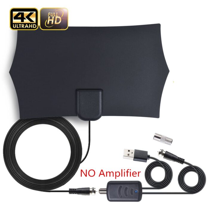 kebidumei 1080P Digital HDTV TV Antenna Freeview 300 Miles Antenna NO Amplifier Signal Booster Radiu