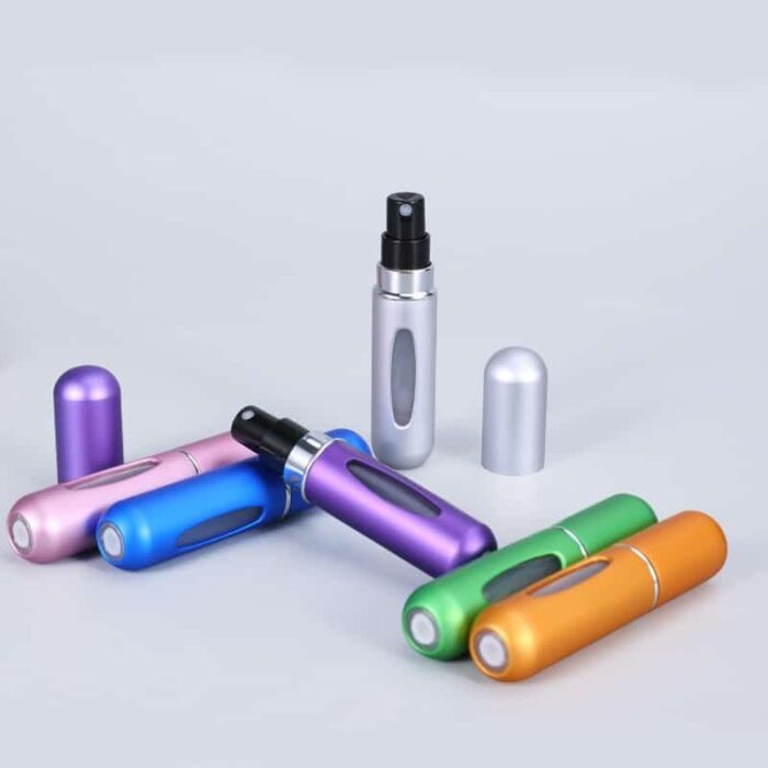 5ml Perfume Atomizer Portable Liquid Container For Cosmetics Mini Aluminum Spray Alcochol Empty Bottle Refillable For 1