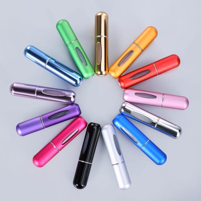 5ml Perfume Atomizer Portable Liquid Container For Cosmetics Mini Aluminum Spray Alcochol Empty Bottle Refillable For 2