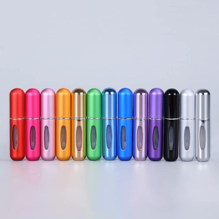 5ml Perfume Atomizer Portable Liquid Container For Cosmetics Mini Aluminum Spray Alcochol Empty Bottle Refillable For 3