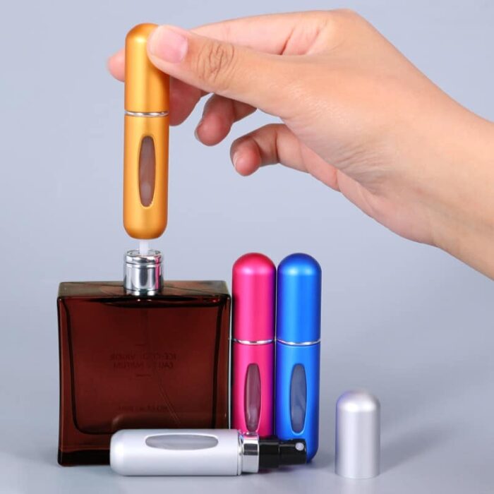 5ml Perfume Atomizer Portable Liquid Container For Cosmetics Mini Aluminum Spray Alcochol Empty Bottle Refillable For 5