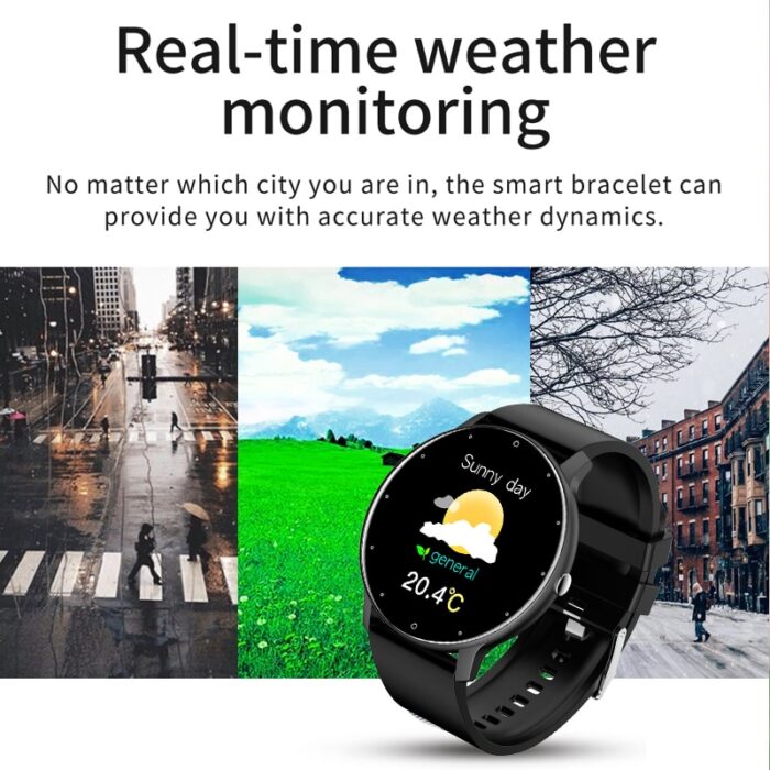 LIGE 2021 New Smart Watch Men Full Touch Screen Sport Fitness Watch IP67 Waterproof Bluetooth For 3