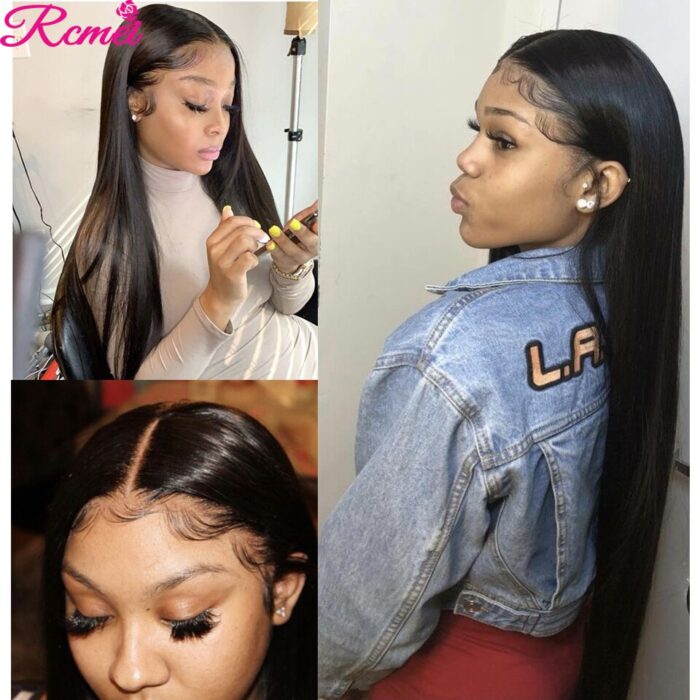 13x4 Lace Front Human Hair Wigs 34 Lace Front Wig Pre Plucked With Baby Hair 150 2