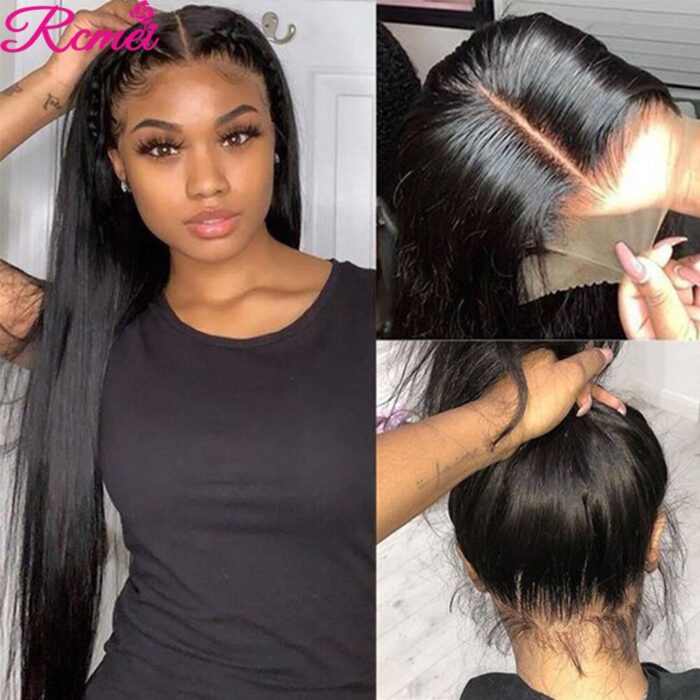 13x4 Lace Front Human Hair Wigs 34 Lace Front Wig Pre Plucked With Baby Hair 150