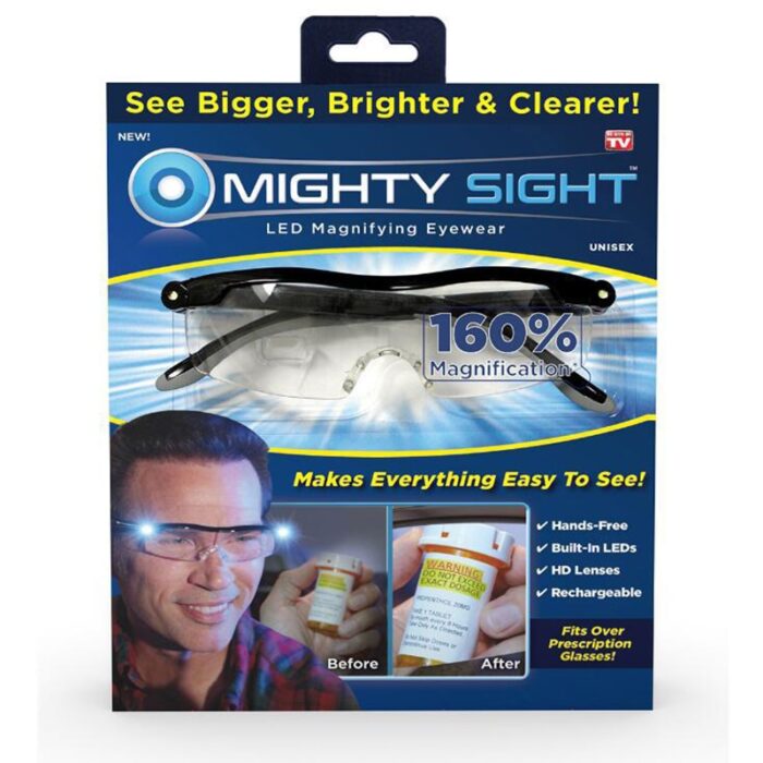 160 Magnifying Glasses With LED Light Power Zoom Max Glasses Night Vision Eyeglasse With illumination Mighty