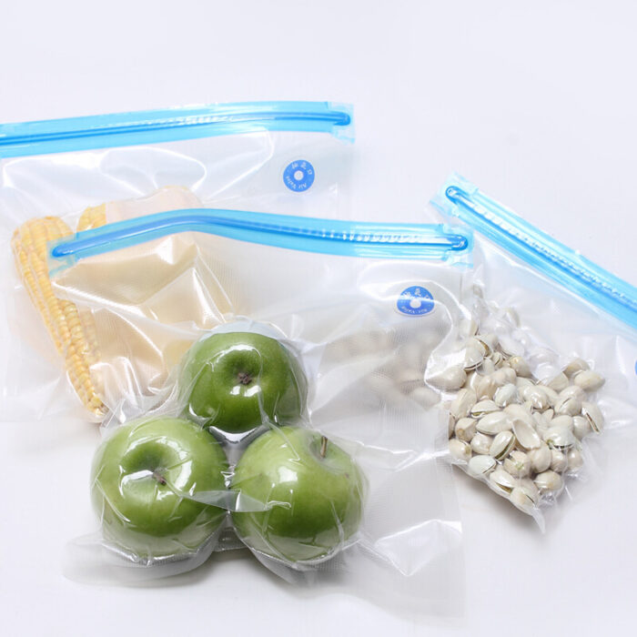 17 20Pcs Vacuum Sealer Bags Reusable Food Storage bag Household Vacuum Food Sealer Ziplock Bag With