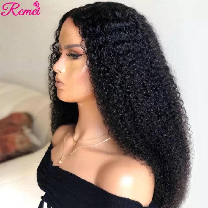 180 CHEAP Deep Wave Wig Lace Frontal Wigs Wet And Wavy Kinky Curly Human Hair Wigs 2