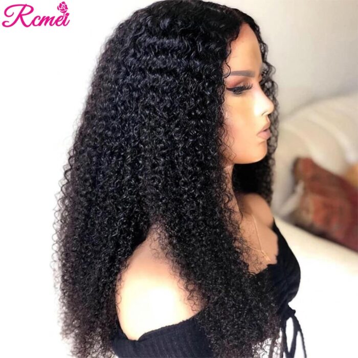 180 CHEAP Deep Wave Wig Lace Frontal Wigs Wet And Wavy Kinky Curly Human Hair Wigs 3