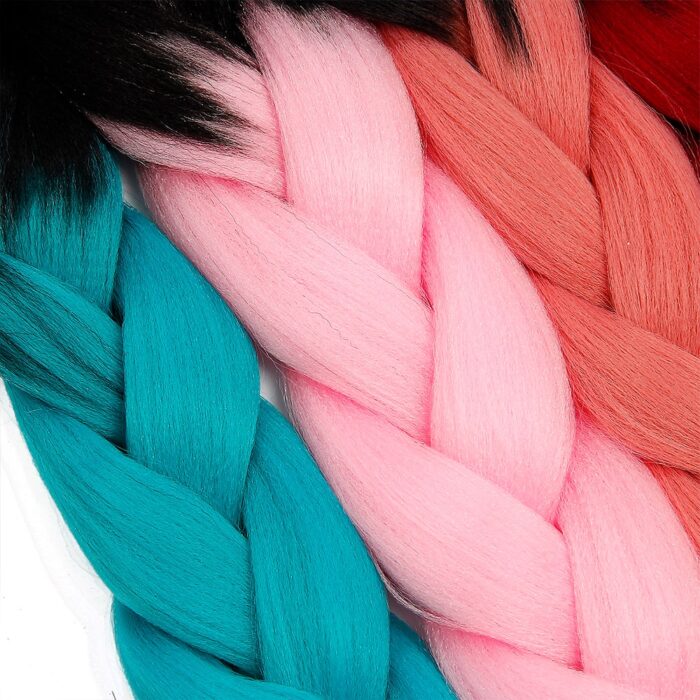 Jumbo Braid Hair Expression For Crochet Box Braids Synthetic Hair Extension Wholesale Pre Stretched Yaki Kanekalon 2