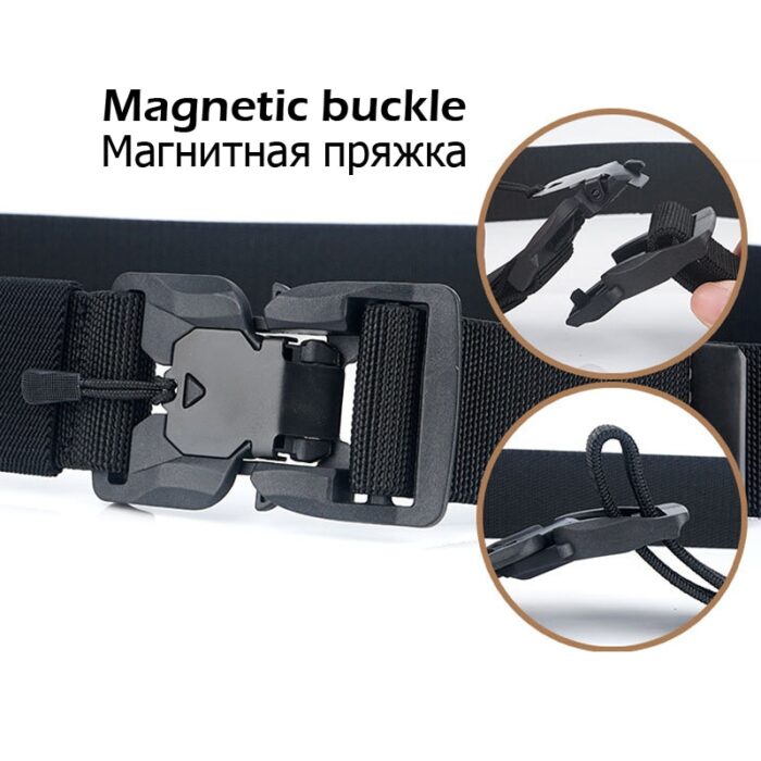 MEDYLA Official Genuine Tactical Belt Quick Release Magnetic Buckle Military Belt Soft Real Nylon Sports Accessories 2