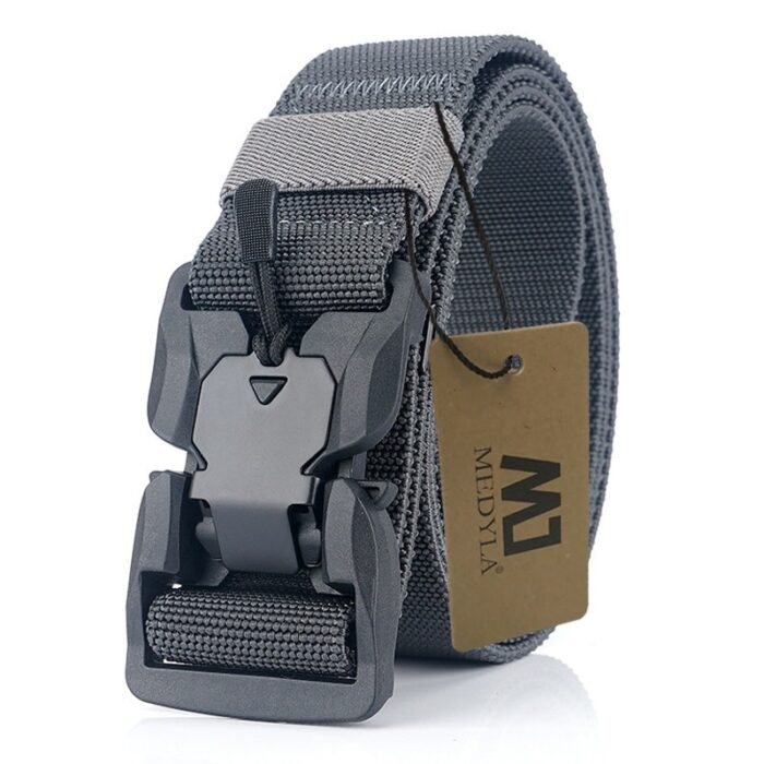 MEDYLA Official Genuine Tactical Belt Quick Release Magnetic Buckle Military Belt Soft Real Nylon Sports Accessories wpp1634916070874