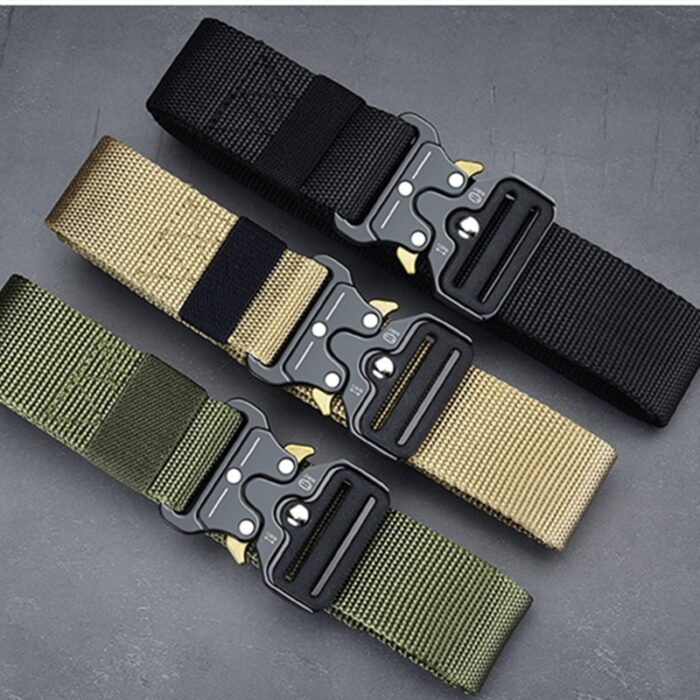 Men s Belt Army Outdoor Hunting Tactical Multi Function Combat Survival High Quality Marine Corps Canvas 2