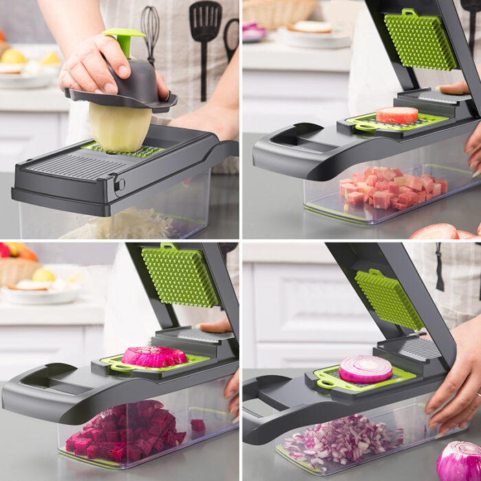 Multifunctional Vegetable Cutter Fruit Slicer Grater Shred 4