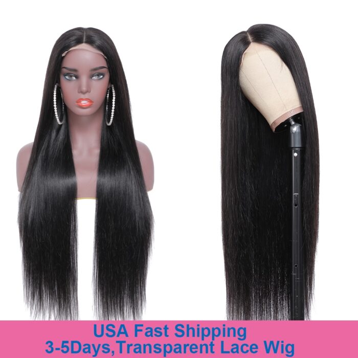 Remy Bone Straight Lace Front Human Hair Wigs Transparent13x4 Frontal Wigs Brazilian Hair Straight 28 30 1