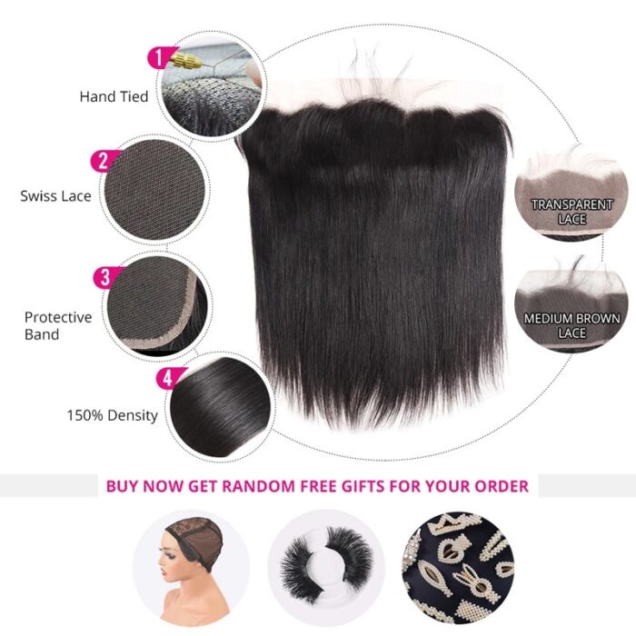 Seditty hair 28 30 Inch Brazilian Straight Human Hair Weave Bundles With Closure 13x4 cheap Frontal 2