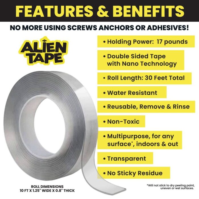 clear as seen on tv specialty tape 7087 4f 1000