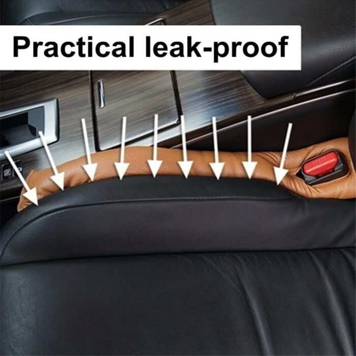 Universal Car PU Leather Interior Seat Cushions Fillers Holster Gap Stopper Spacer Leakproof Pad