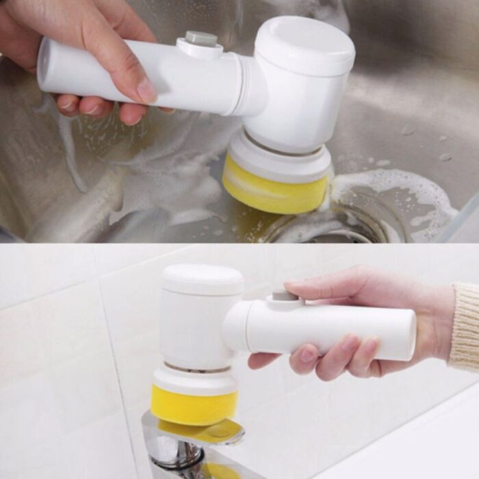 Electric Handheld Scrubber Bathtub Sink Cleaning Brush Bathroom Kitchen Tile Bidet Clean Brushes Washing Tool Drill 3