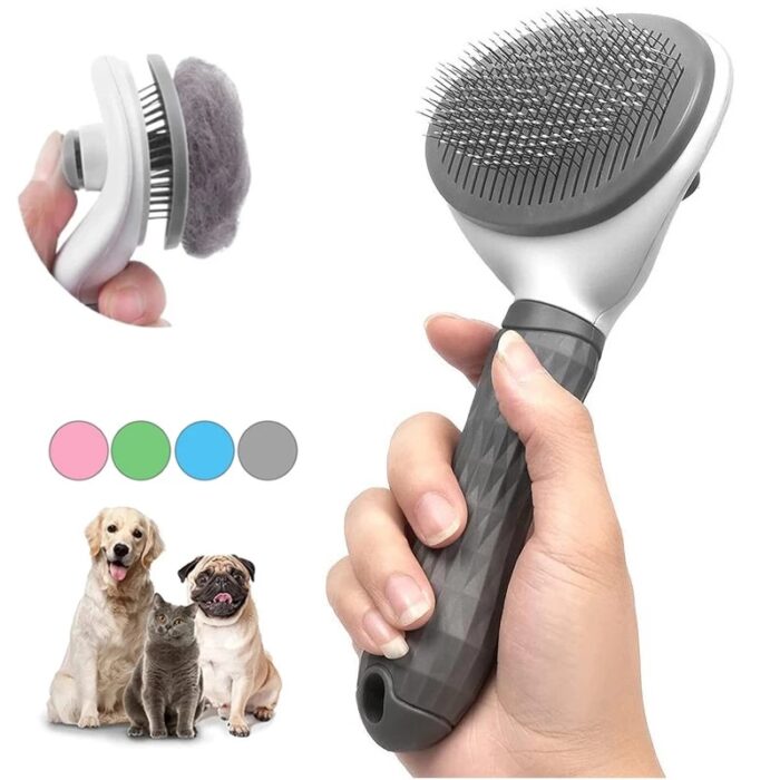 Pet Dog Brush Cat Comb Self Cleaning Pet Hair Remover Brush For Dogs Cats Grooming Tools