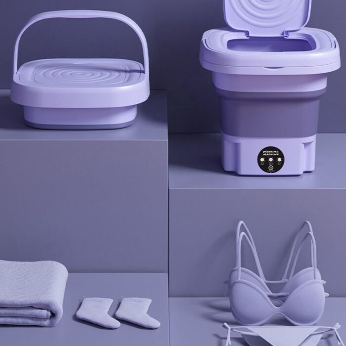 8L Foldable Mini Washing Machine Socks Underwear Panties Retractable Home Portable Washing Machine 3 Models With 3