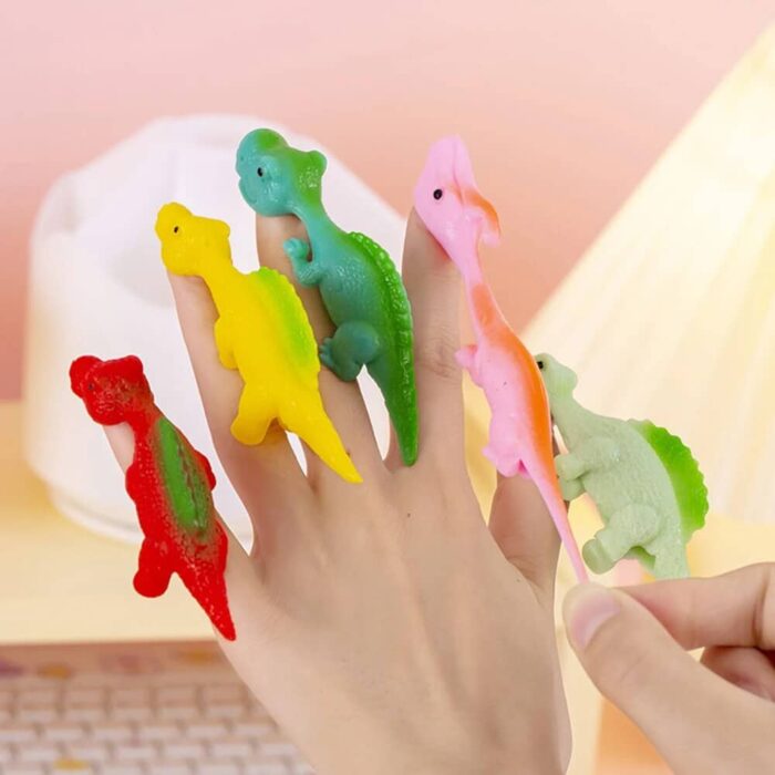 12 30Pcs Colorful Finger Catapult Dinosaur Games Kids Birthday Baby Shower Party Favor Giveaway Christmas Carnival 3