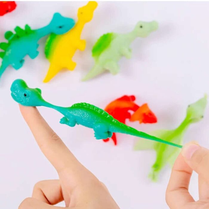 12 30Pcs Colorful Finger Catapult Dinosaur Games Kids Birthday Baby Shower Party Favor Giveaway Christmas Carnival