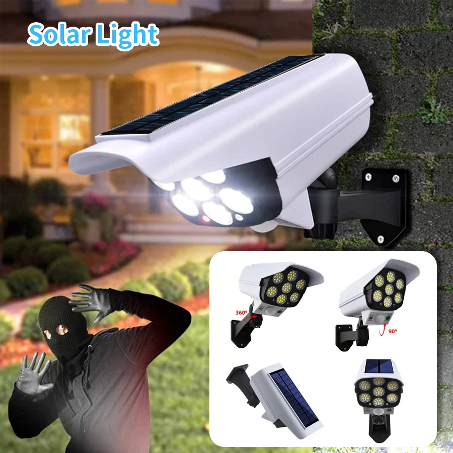 LED Outdoor Solar Lights Motion Sensor Security